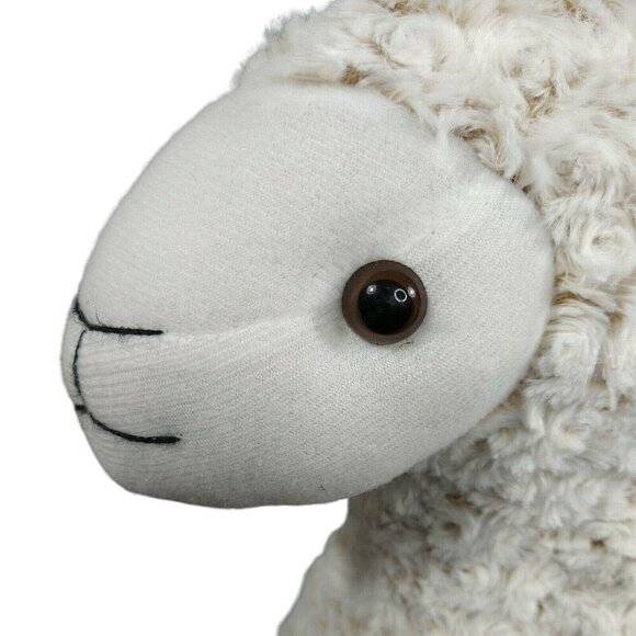 Calplush Llama Plush Stuffed Animal Toy 2018 17" x 18" Beige Tan Age 3 and Up - Picture 6 of 11